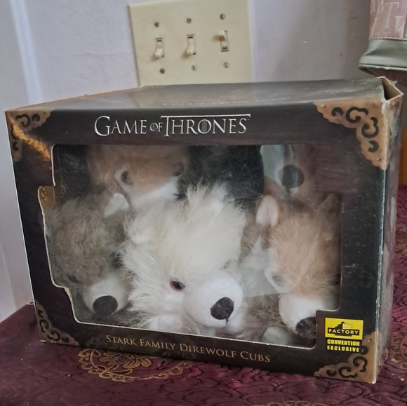 HBO Other - Game of Thrones Stark Family Direwolf Cubs Plush Set
